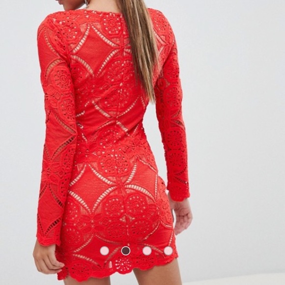 NWT ASOS love triangle all over lace - Picture 3 of 4